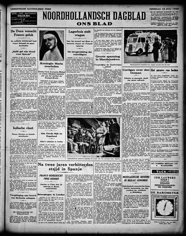 Noord-Hollandsch Dagblad : ons blad 1938-07-19