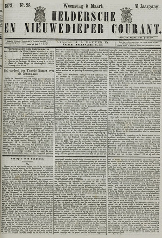 Heldersche en Nieuwedieper Courant 1873-03-05