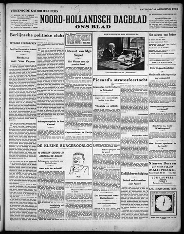 Noord-Hollandsch Dagblad : ons blad 1932-08-06
