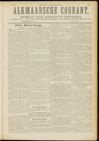 Alkmaarsche Courant 1915-07-15