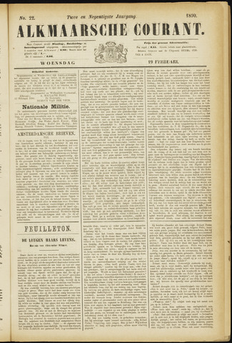 Alkmaarsche Courant 1890-02-19