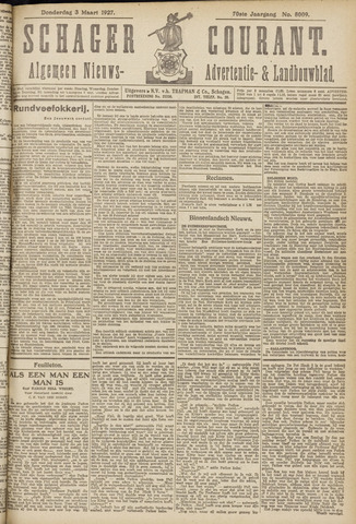 Schager Courant 1927-03-03