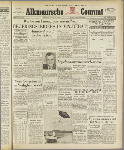 Alkmaarsche Courant 1958-07-22