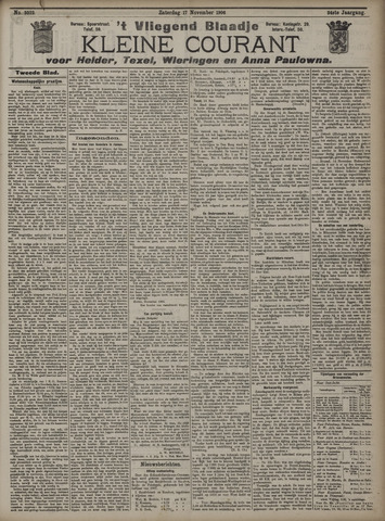 Vliegend blaadje : nieuws- en advertentiebode voor Den Helder 1906-11-17