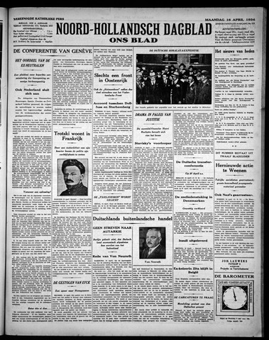 Noord-Hollandsch Dagblad : ons blad 1934-04-16