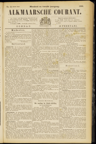 Alkmaarsche Courant 1900-02-18