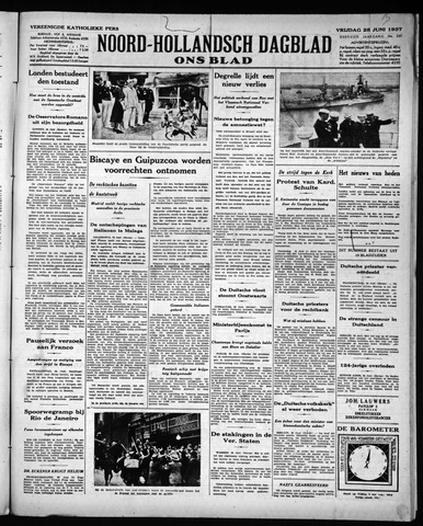 Noord-Hollandsch Dagblad : ons blad 1937-06-25