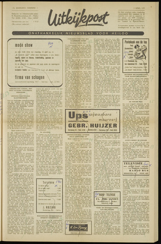 Uitkijkpost : nieuwsblad voor Heiloo e.o. 1959-04-09