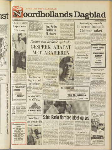 Noordhollands Dagblad : dagblad voor Alkmaar en omgeving 1970-09-25