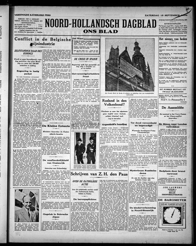 Noord-Hollandsch Dagblad : ons blad 1934-09-15