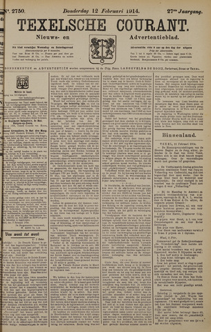 Texelsche Courant 1914-02-12