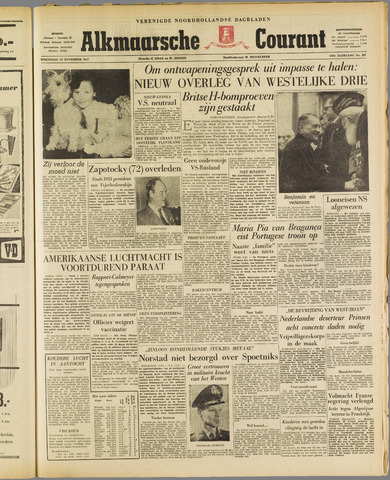 Alkmaarsche Courant 1957-11-13