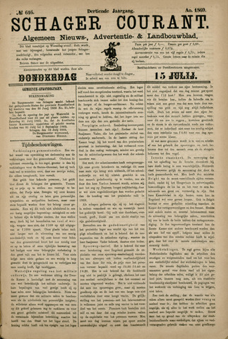 Schager Courant 1869-07-15
