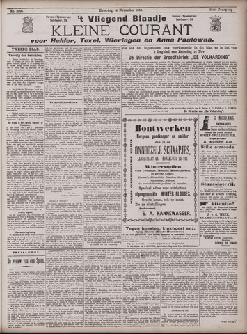 Vliegend blaadje : nieuws- en advertentiebode voor Den Helder 1903-11-14
