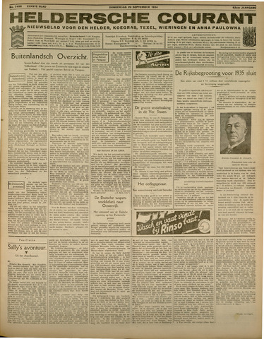 Heldersche Courant 1934-09-20