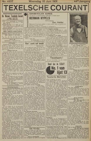 Texelsche Courant 1931-06-10