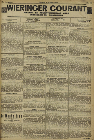 Wieringer courant 1926-10-05