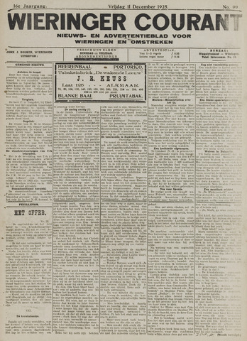 Wieringer courant 1925-12-11