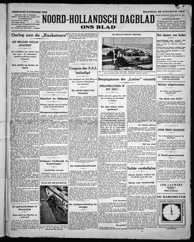 Noord-Hollandsch Dagblad : ons blad 1933-08-28