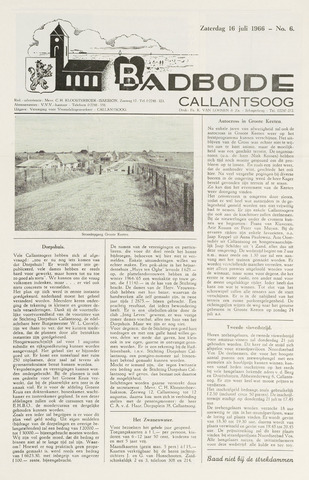Badbode voor Callantsoog 1966-07-16