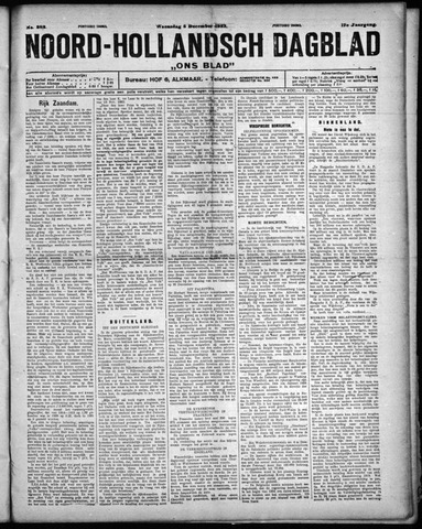 Noord-Hollandsch Dagblad : ons blad 1923-12-05