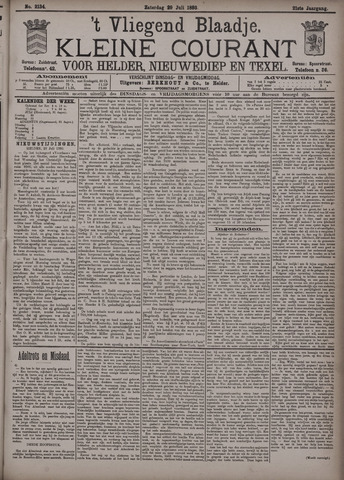 Vliegend blaadje : nieuws- en advertentiebode voor Den Helder 1893-07-29