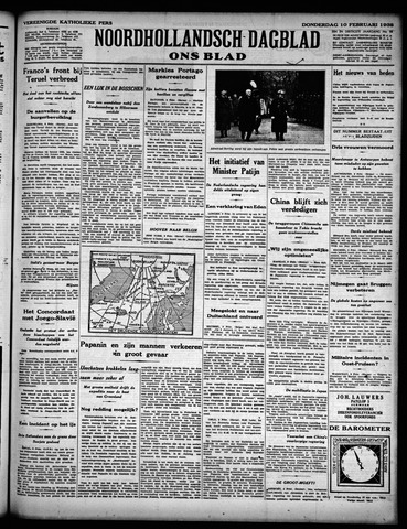 Noord-Hollandsch Dagblad : ons blad 1938-02-10