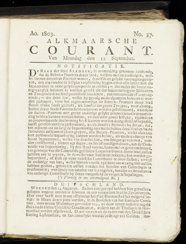 Alkmaarsche Courant 1803-09-12