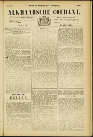 Alkmaarsche Courant 1890-08-17