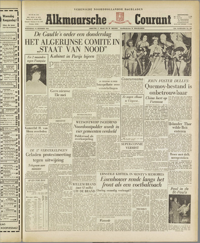 Alkmaarsche Courant 1958-10-15