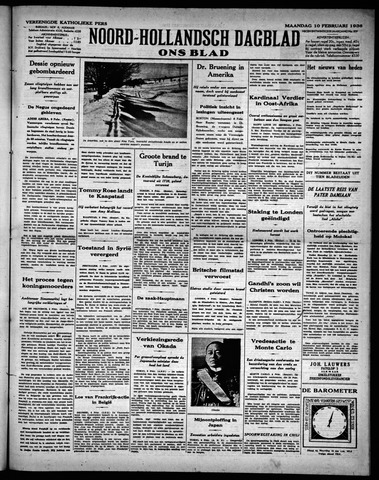 Noord-Hollandsch Dagblad : ons blad 1936-02-10