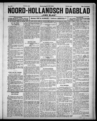 Noord-Hollandsch Dagblad : ons blad 1926-07-15