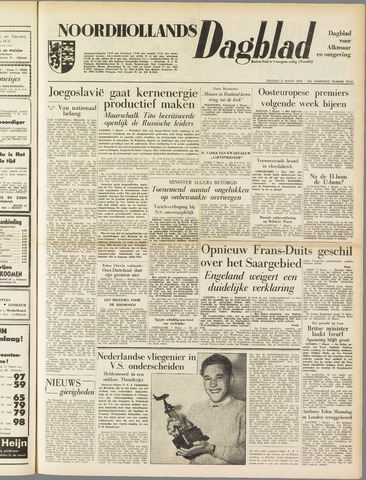 Noordhollands Dagblad : dagblad voor Alkmaar en omgeving 1955-03-08