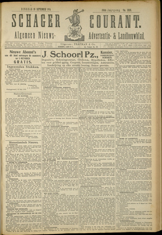 Schager Courant 1916-09-19