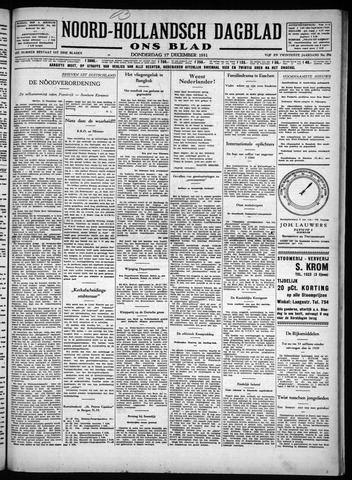 Noord-Hollandsch Dagblad : ons blad 1931-12-17