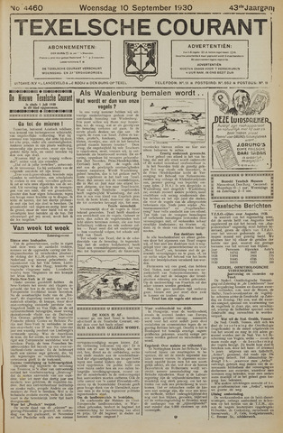 Texelsche Courant 1930-09-10