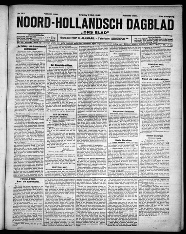 Noord-Hollandsch Dagblad : ons blad 1925-05-08