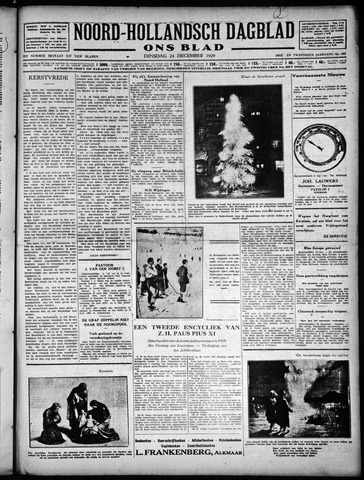 Noord-Hollandsch Dagblad : ons blad 1929-12-24