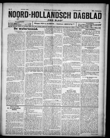 Noord-Hollandsch Dagblad : ons blad 1926-01-11