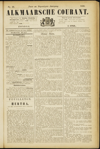 Alkmaarsche Courant 1890-04-06