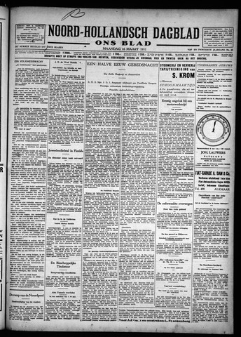 Noord-Hollandsch Dagblad : ons blad 1931-03-16