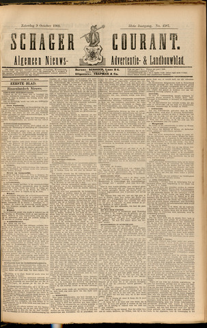 Schager Courant 1909-10-09