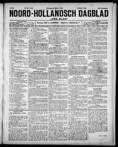 Noord-Hollandsch Dagblad : ons blad 1925-03-24