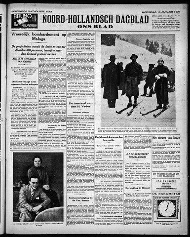 Noord-Hollandsch Dagblad : ons blad 1937-01-13