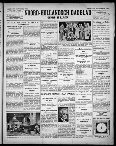 Noord-Hollandsch Dagblad : ons blad 1934-09-04