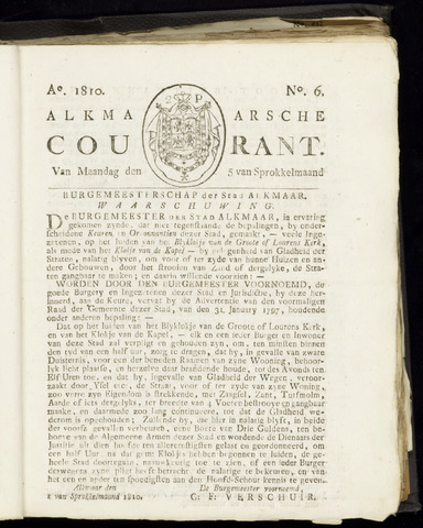 Alkmaarsche Courant 1810-02-05
