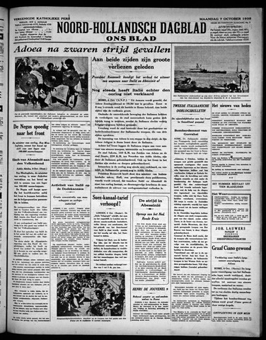 Noord-Hollandsch Dagblad : ons blad 1935-10-07