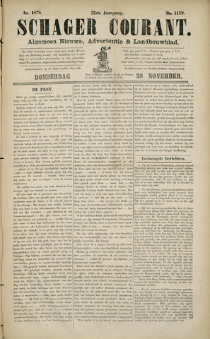Schager Courant 1878-11-28