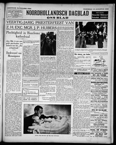 Noord-Hollandsch Dagblad : ons blad 1939-08-16