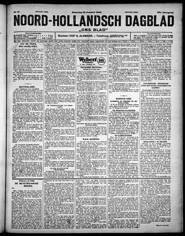 Noord-Hollandsch Dagblad : ons blad 1926-01-16